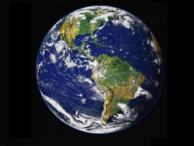 A composite image of the Western hemisphere of the Earth. Credit: NASA
