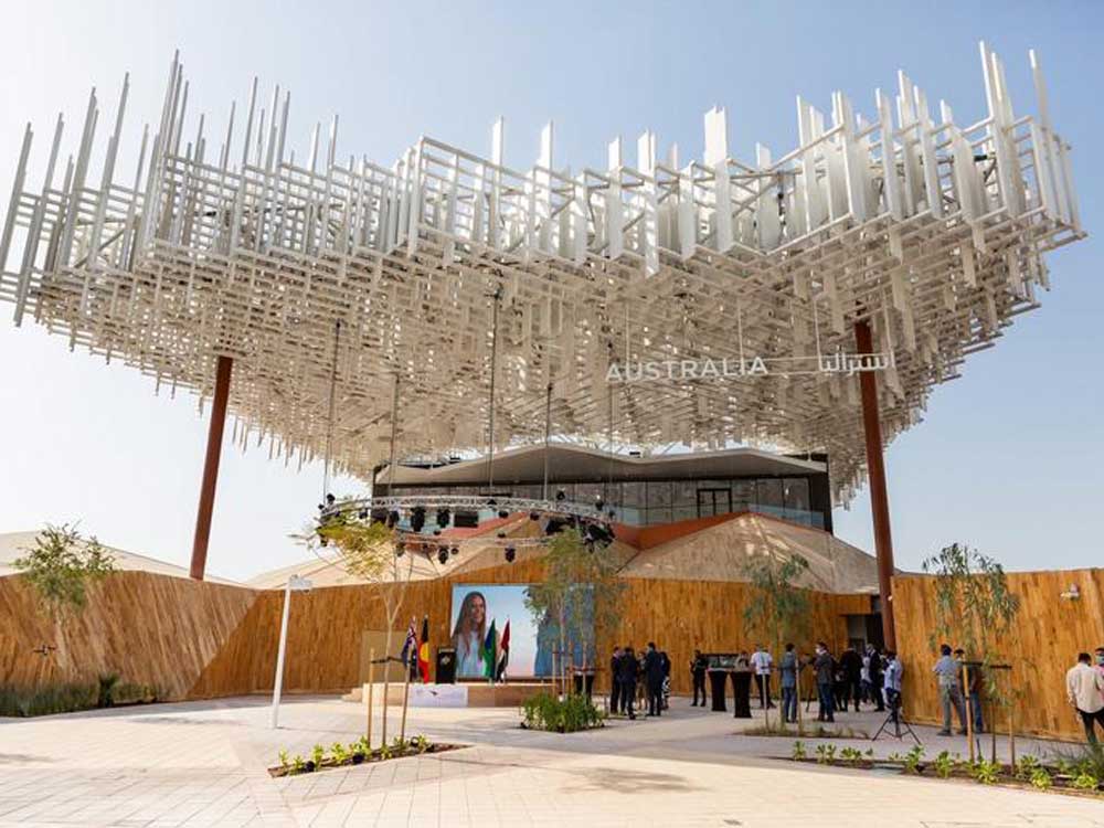 The Australian Pavilion at Expo 2020 Dubai features Tasmanian CLT