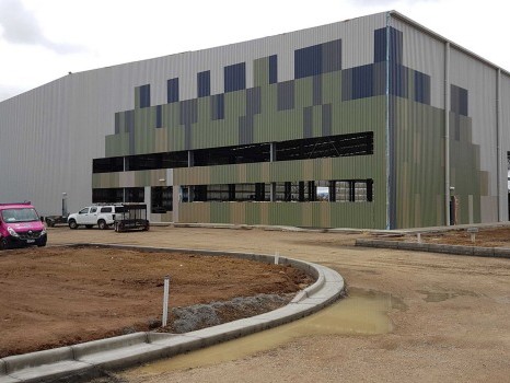 The new factory under construction at Wodonga. Image: Fairfax
