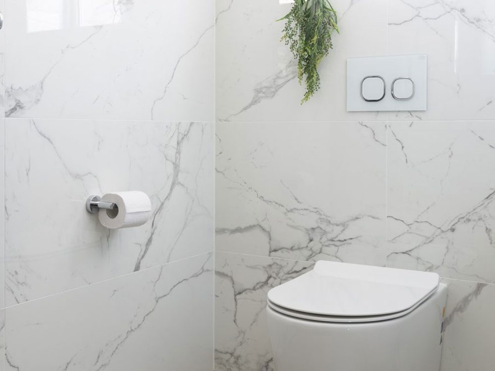 Milu Odourless Crest floor mounted in-wall toilet