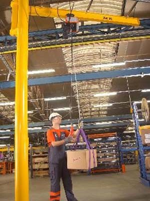 Konecranes jib cranes provide excellent productivity and efficiency for materials handling up to 2t
