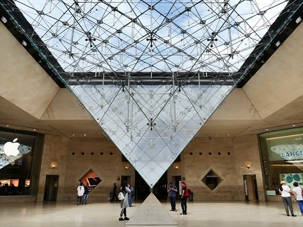 the louvre pyramid interior