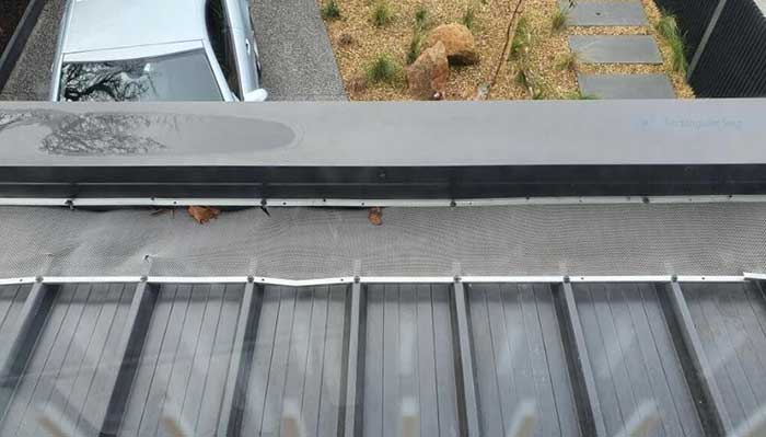 Gutter guard wrongly installed