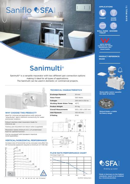 SANIMULTI Product Sheet
