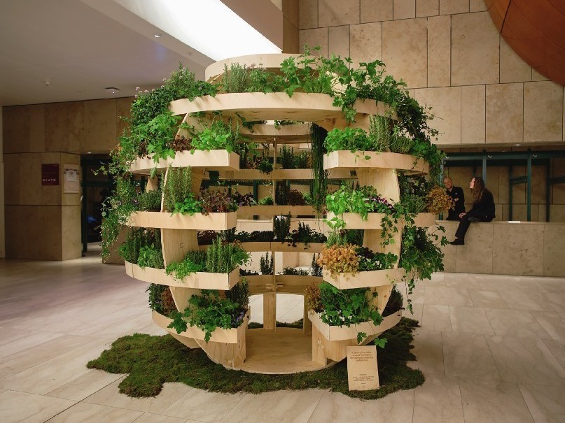A flat pack garden by Space10&nbsp;connects with nature via an open source design. Photography by Alona Vibe&nbsp;
