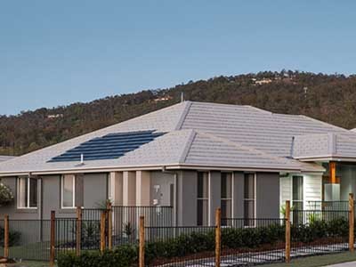 Monier SOLARtile integrates seamlessly into a flat profiled Horizon roof

