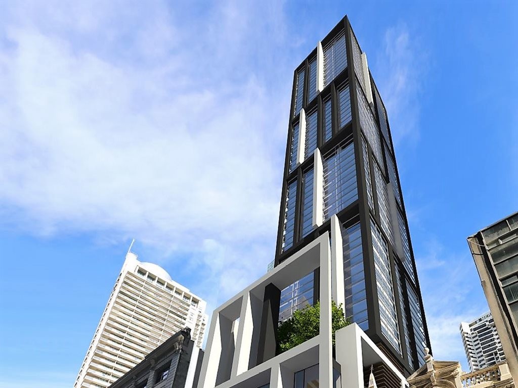 A 34-storey hotel designed by Marchese Partners Architects has been proposed for Pitt Street in Sydney
