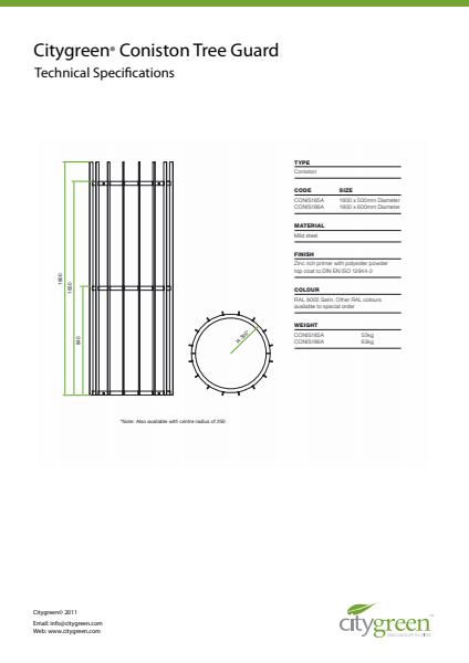 Vertical Tree Guards Technical Specifications
