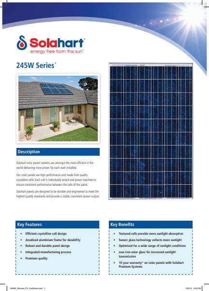 245W Series Solar Power Systems