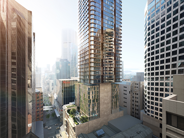BVN’s proposed 49-storey tower produces a contemporary and calm facade that would add an elegant, landmark structure to Sydney’s iconic city skyline.