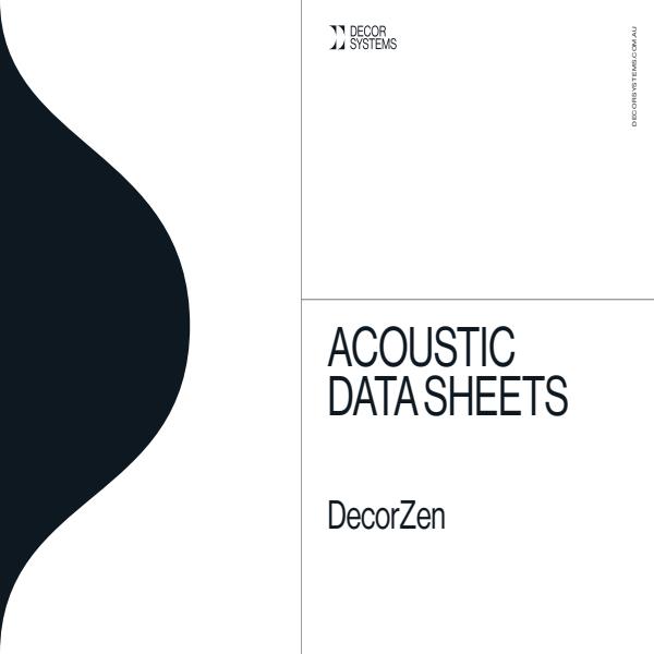 DecorZen Acoustic Data Sheet