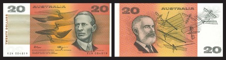 The colours were a crucial starting point for Andrews, who saw the existing as insipid and drab and Australia would be better represented with something stronger and brighter. Andrews thought the US ‘greenback’ were unimpressive and looked to the newer designs of Europe, all the while with an eye on what would be boldly, uniquely Australian.