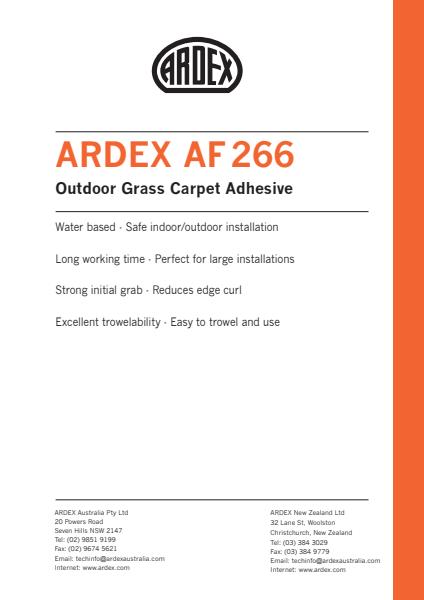 ARDEX AF 266 Outdoor Grass Carpet Adhesive