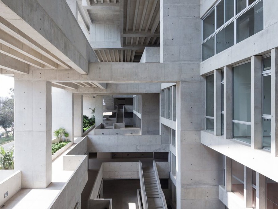 Universidad de Ingeniería y Tecnología, Peru by&nbsp;Grafton Architects was awarded the&nbsp;inaugural International Prize. Photography by Iwan Baan &nbsp;
