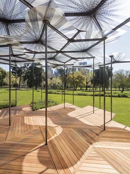 Auswest Timbers Silvertop Ash decking has been selected for this year’s MPavilion