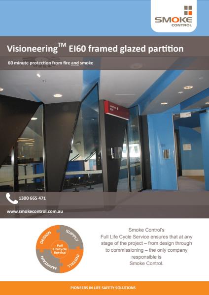 EI60 framed glazed partition