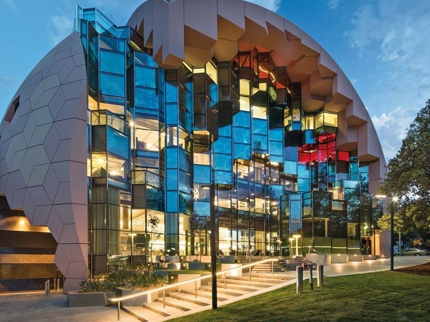 Geelong Library &amp; Heritage Centre by ARM Architecture took home the William Wardell Award for Public Architecture at the 2016 Victorian Architecture Awards. Photography by John Gollings
